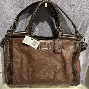 Coach Satchel Brown Leather F1193-18661 NWT